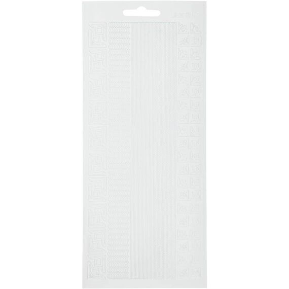 Creativ Company 70027 Dekorativer Aufkleber Papier, Kunststoff Weiß