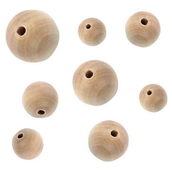 Rico Design 7040.14.57 Perle Runde Perle Holz 7 Stück(e)