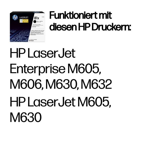 HP 81X Schwarz Original LaserJet Tonerkartusche mit hoher Reichweite, 2 image