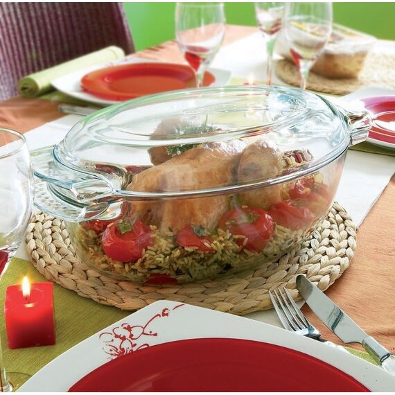 Pyrex 7070.55121 Backform Oval Glas Auflaufform