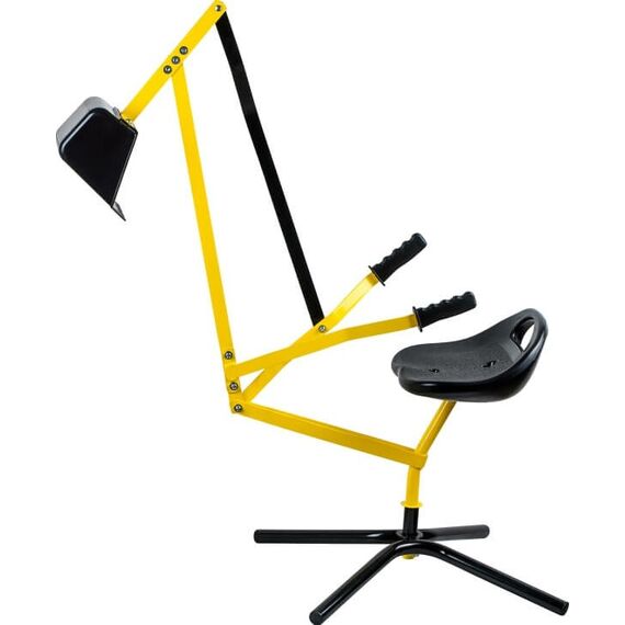 Vedes Outdoor active Metall Schaufelbagger, gelb und schwarz, Outdoorspielzeug, ca. 115x31x85 cm, ab 3 Jahren