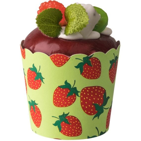 Demmler Eis- und Muffinbecher Erdbeere, aufgestellt, Farbe: Grün, 2 image