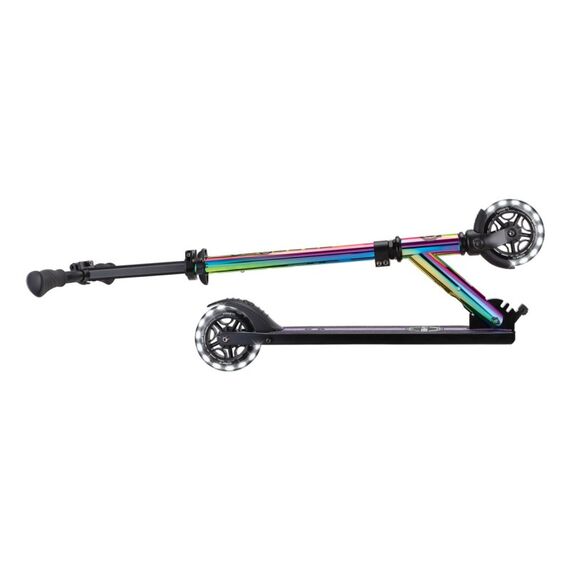 Globber Flow Element Lights Kinder Klassischer Roller Chrom, Mehrfarbig, Farbe: Chrom, Mehrfarbig, 5 image