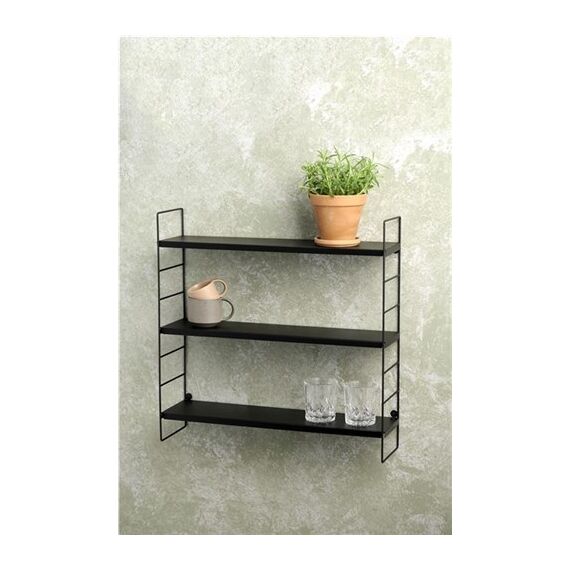 Schou 73124 Regal Regal für Leitern Wandverteiler Metall Schwarz, 2 image