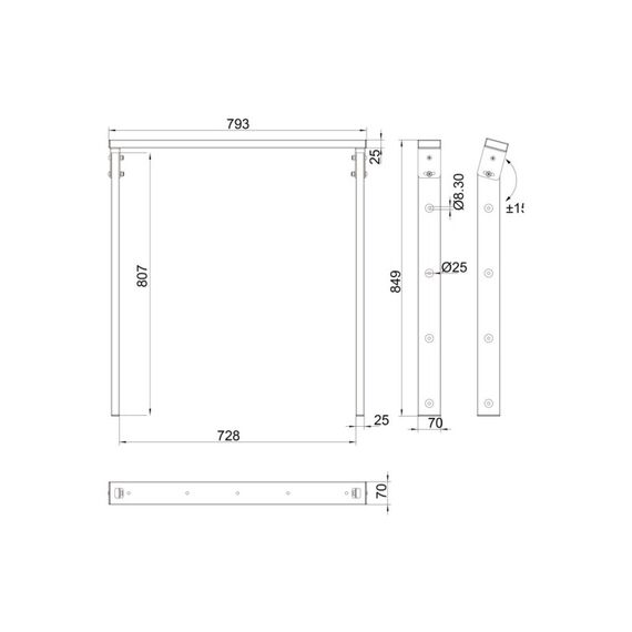 Multibrackets 7376 Zubehör für Monitorhalterung, 5 image
