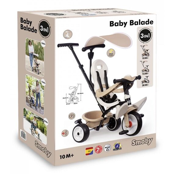 Smoby 741403 Dreirad Kinder Frontantrieb Senkrecht, 5 image