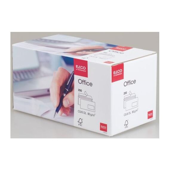 Elco Office C5/6 DL Briefumschlag C6/C5 (114 x 229 mm) Weiß 200 Stück(e)