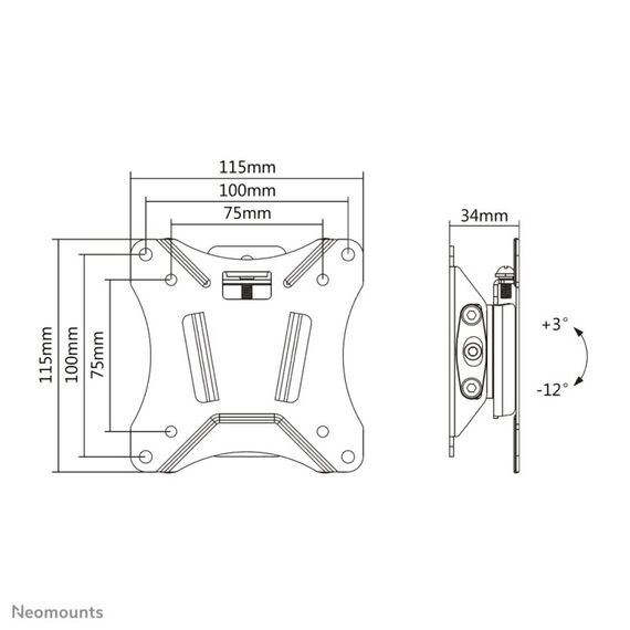 Neomounts NM-W60BLACK Monitor-/TV-Wandhalterung 10-30" - neigbar, 5 image