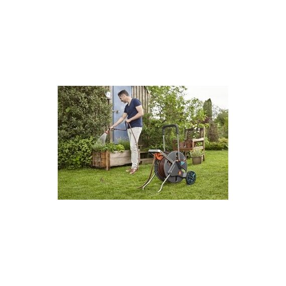 Gardena AquaRoll L Easy Wagenrolle Manuell Schwarz, Blau, Orange, 2 image