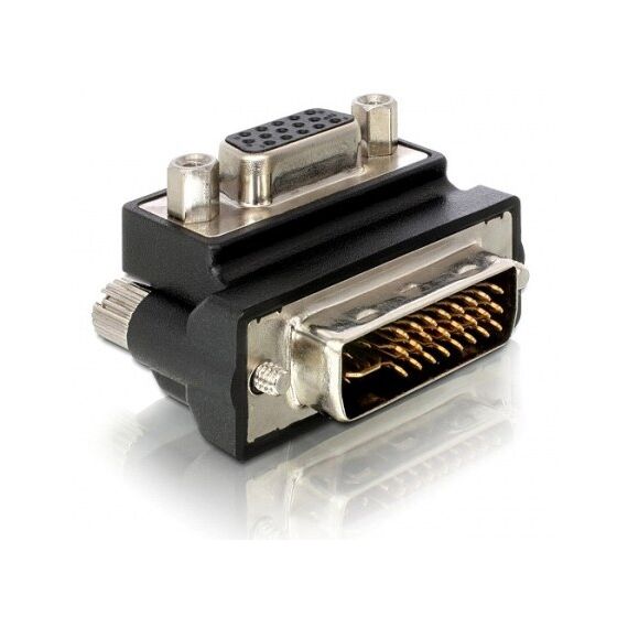DeLOCK VGA Adapter DVI-I 15-pin FM VGA Schwarz