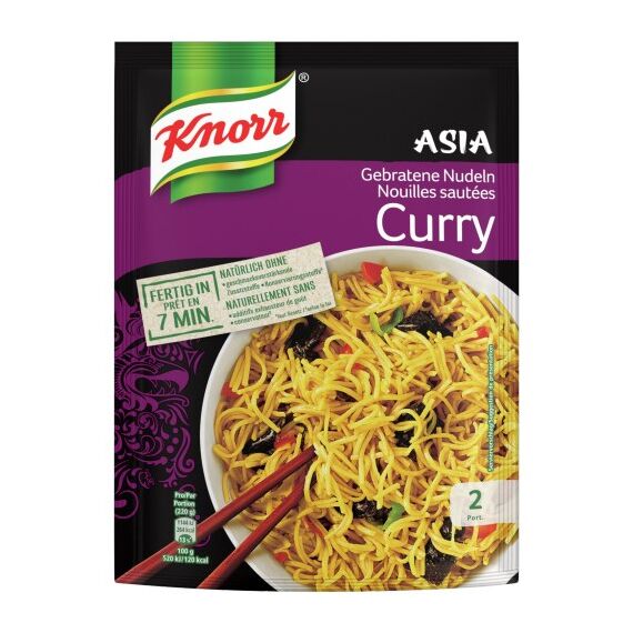 Knorr Asia Gebratene Nudeln Curry
