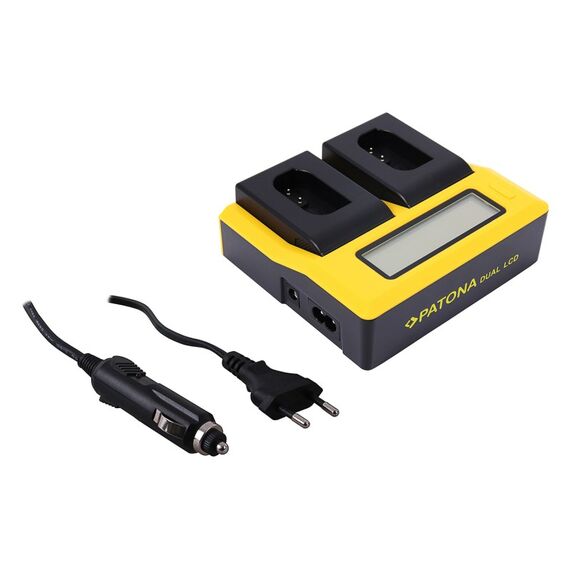 PATONA Dual LCD USB Ladegerät f. Panasonic DMW-BLK22 DC-S5 G9 GH5 GH5S, 2 image