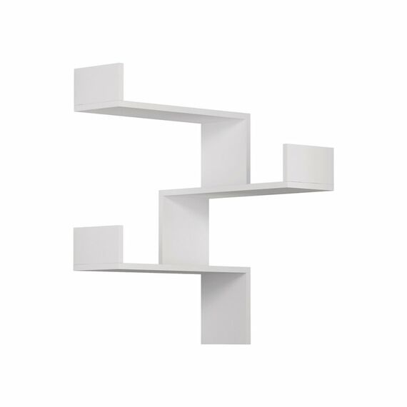 Woody Fashion 776HMS1713 Regal Modulares Regal Wandverteiler Partikelbord Weiß