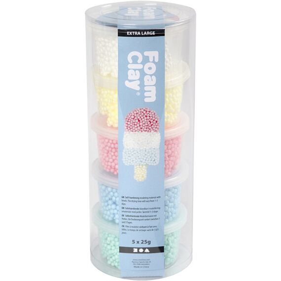 Creativ Company 780940 Töpferei-/ Modellier-Material Modellierton 125 g Gemischte Farben 5 Stück(e)