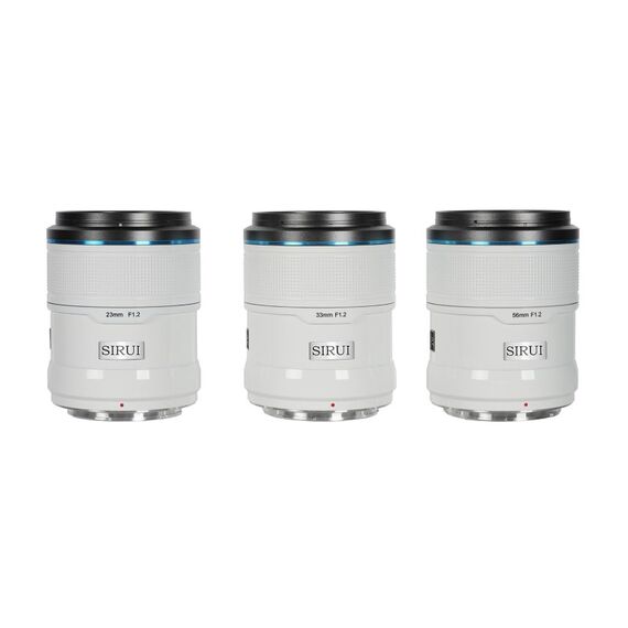 Sirui Sniper Series F1.2 APS-C Autofokus-Objektivset, Farbe: Weiß, 3 image