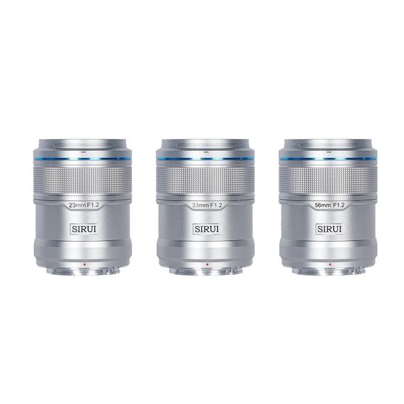 Sirui Sniper Series F1.2 APS-C Autofokus-Objektivset, Farbe: Silber, 2 image