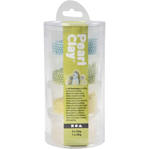 Creativ Company 78726 Perle Runde Perle Kunststoff Blau, Grün, Gelb