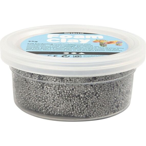 Creativ Company Foam Clay Modellierton 35 g Silber 1 Stück(e)