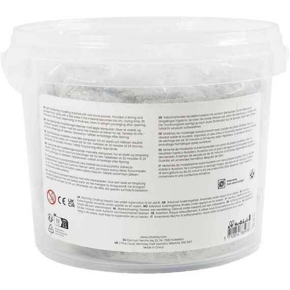 Creativ Company 79162 Töpferei-/ Modellier-Material Modellierton 3 kg Grau 1 Stück(e), 2 image