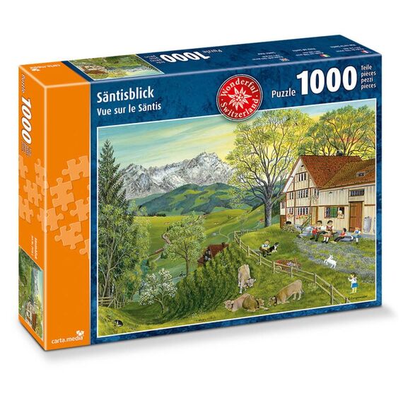 carta.media Säntisblick Puzzlespiel 1000 Stück(e) Bauernhof