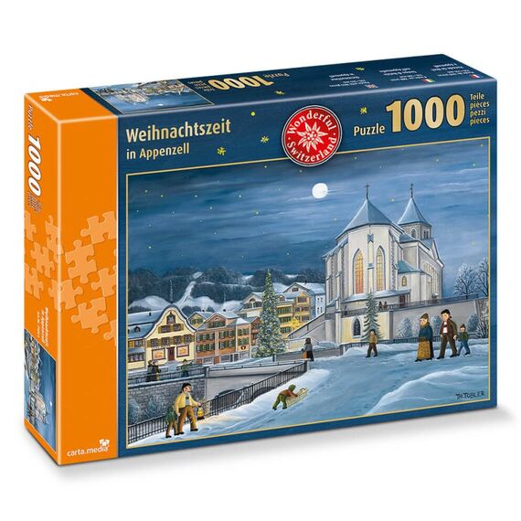 carta.media Weihnachtszeit in Appenzell Puzzlespiel 1000 Stück(e) Kunst