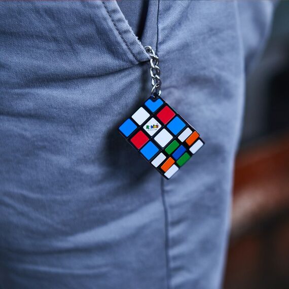 Rubik’s 3x3 Zauberwürfel im Kleinformat mit Schlüsselanhänger, 3 image
