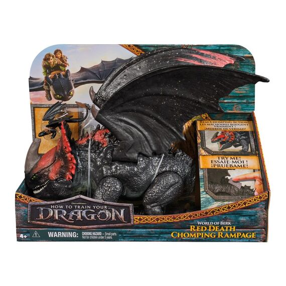 DreamWorks Dragons Drachenzähmen leicht gemacht - Actionfiguren-Set mit Roter Tod-Drachenfigur & Mini Ohnezahn
