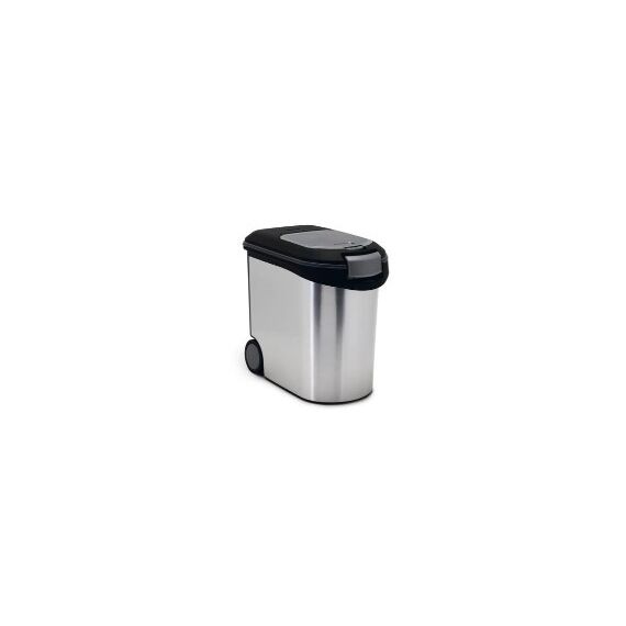 Curver Metallic Behälter für Tiernahrung Kunststoff Schwarz, Grau