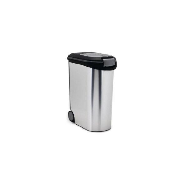 Curver Metallic Behälter für Tiernahrung Kunststoff Schwarz, Grau