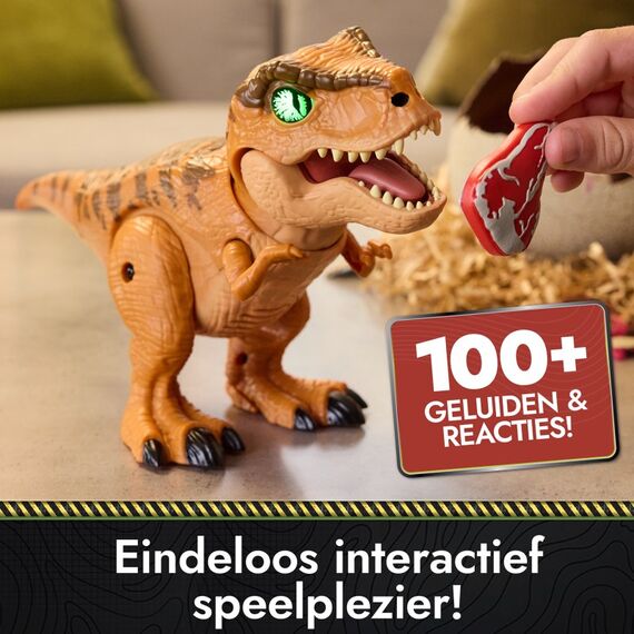 Primal Hatch, Jurassic World, Interaktiver T-Rex im Ei, 100+ Soundeffekte und Reaktionen, 5 image
