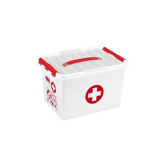 Sunware Q-line Aufbewahrungsbox Rechteckig Rot, Weiß
