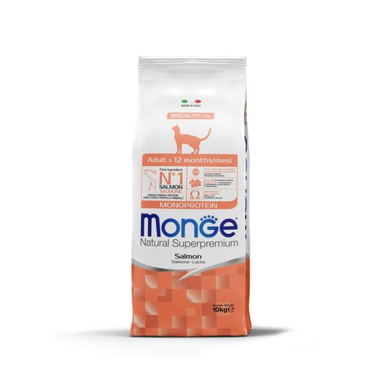 Monge 8009470056298 Katzen-Trockenfutter 10 kg Adult Lachs