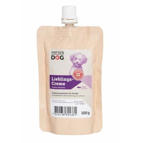 naturaDOG 80340 Hunde-/Katzenleckerli Hund Leckerli Lachs 100 g