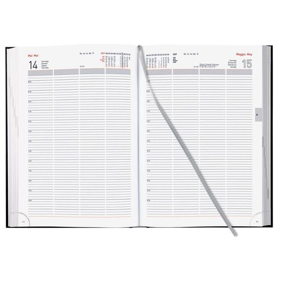 Biella 803410020027U Terminkalender Tagesterminkalender 408 Seiten Schwarz, 3 image