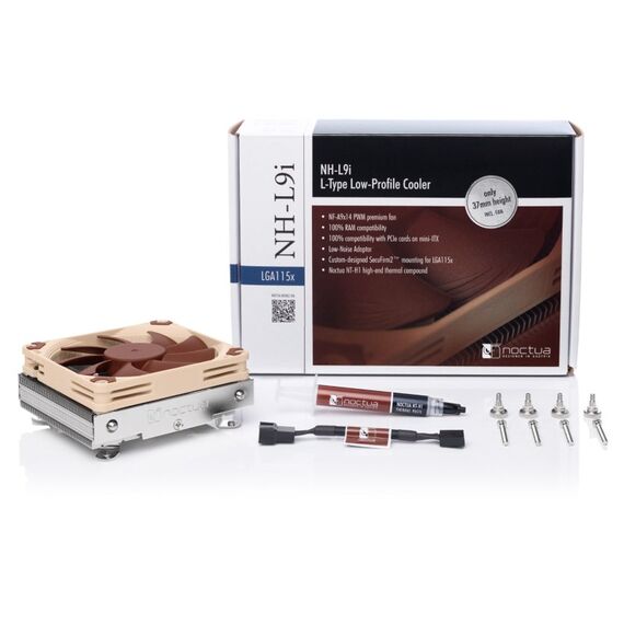 Noctua NH-L9i Prozessor Kühler 9,2 cm Beige, Braun, Silber, 2 image
