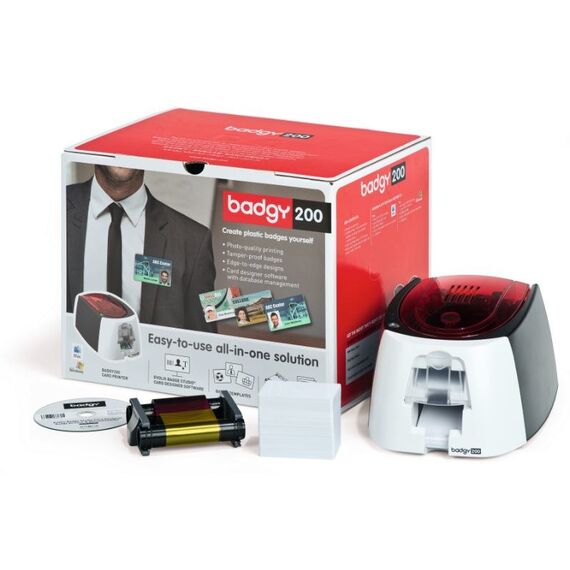 Evolis Badgy200 Plastikkarten-Drucker Farbstoffsublimation/Wärmeübertragun Farbe 260 x 300 DPI, 2 image