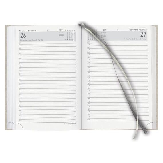 Biella 806510100027U Terminkalender Tagesterminkalender 420 Seiten Beige, 3 image