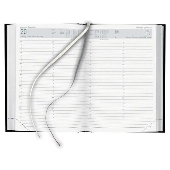 Biella 806511020027U Terminkalender Tagesterminkalender 400 Seiten Schwarz, 3 image