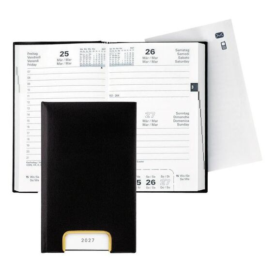 Biella 807401020027U Terminkalender Tagesterminkalender 352 Seiten Schwarz, 2 image