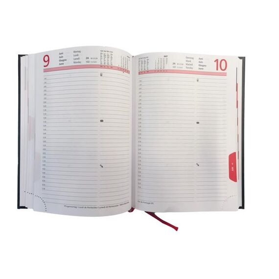 Biella 809501020027U Terminkalender Tagesterminkalender 420 Seiten Schwarz, 3 image