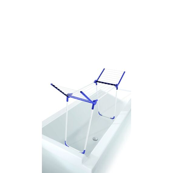 Leifheit Pegasus 120 Solid Compact Wäscheständer Blau, Weiß