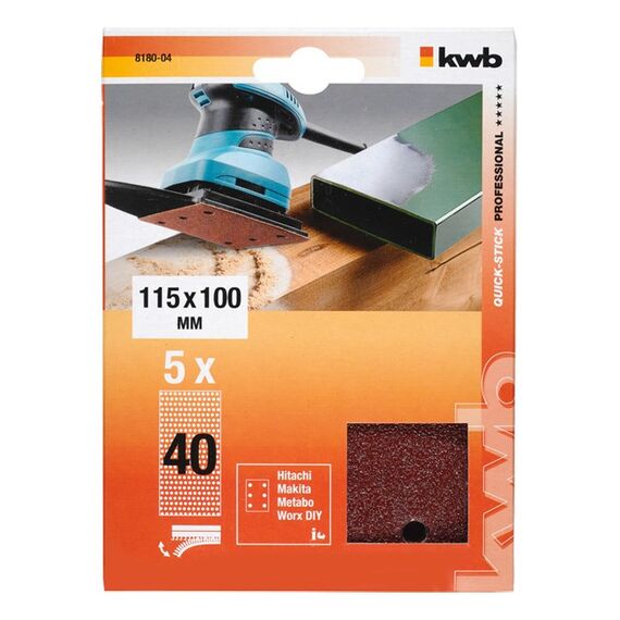 kwb 818004 Schleifmaschinenzubehör 5 Stück(e) Sandpapier