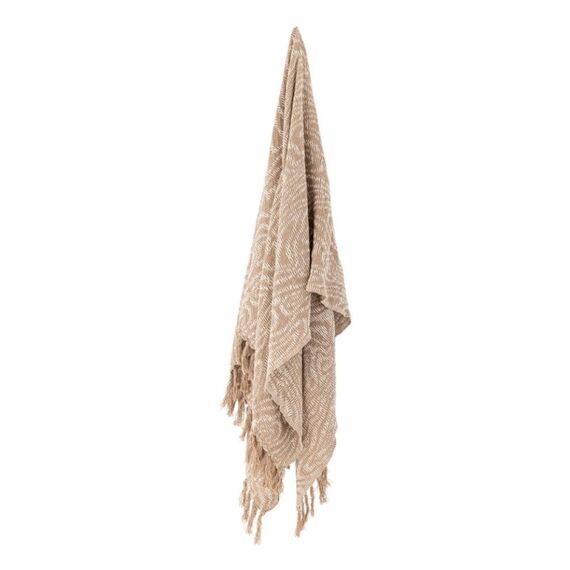 Bloomingville 82066525 Überwurfdecke 130 x 160 cm Baumwolle, Polyester, Viskose, Wolle Braun, 3 image