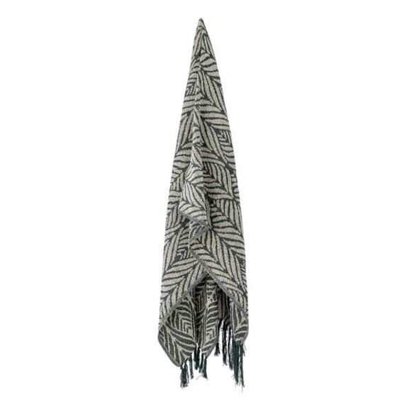 Bloomingville 82066529 Überwurfdecke 130 x 160 cm Baumwolle, Polyester, Viskose Grün, 2 image