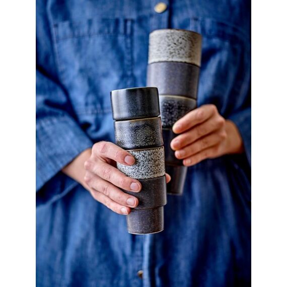 Bloomingville Ewan Tasse Braun Espresso 4 Stück(e), Farbe: Braun, 4 image
