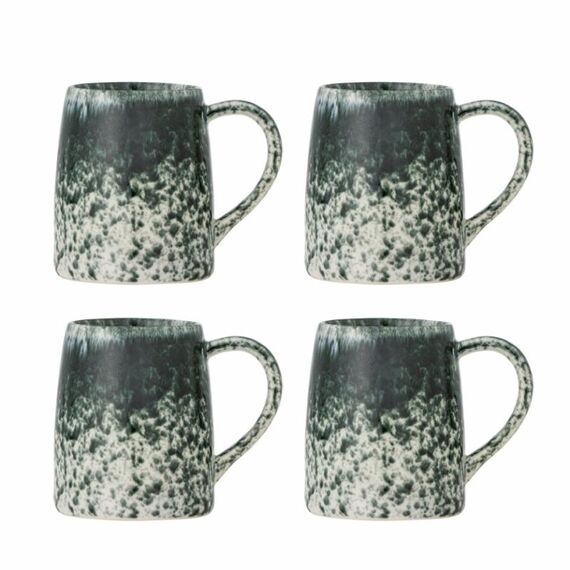 Bloomingville 82072796 Tasse Mehrfarbig, Grün Universal 4 Stück(e), Farbe: Mehrfarbig, Grün