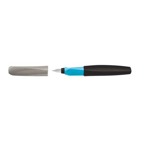 Pelikan Twist Color Blocking Füllfederhalter Kartuschenfüllsystem Schwarz, Grau 1 Stück(e), 2 image