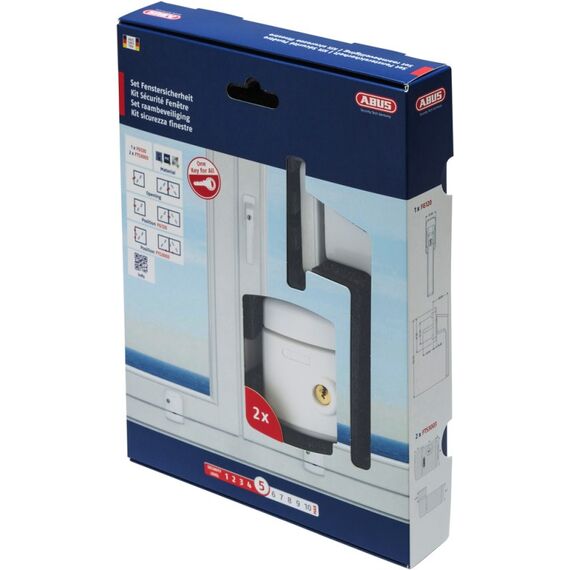ABUS 84401 Fenstergriff/-befestigung Fenster-Verriegelungsgriff Weiß