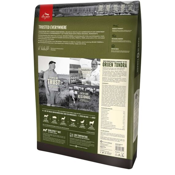Orijen Tundra Katzen-Trockenfutter 340 g Adult Ente, Wildschwein