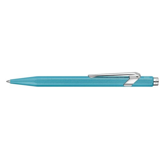 Caran d-Ache 849 COLORMAT-X Blau Clip-on-Einziehkugelschreiber 1 Stück(e), Farbe: Türkis